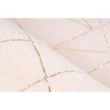 Kayoom RAVNO TKANA PREPROGA Bijou 125 Creme / Gold 80/150 cm krem barve, zlate barve | Shoptok.si