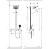 Hansgrohe Pulsify S 260 termostatski usponski tuš 2JET 24240000 Cene