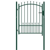  Vrata za ogradu EMMEN s šiljcima čelik 104x109,5 cm zelena | Eponuda.ba