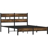  Okvir kreveta bez madraca s uzglavljem boja hrasta 160x200 cm | shoptok.hr