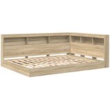 vidaXL Postelja s knjigami Sonoma hrast 140x200 cm Inženirski les | Shoptok.si