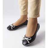 Gemre Black ballet flats adorned with a bow Maddalena | shoptok.hr
