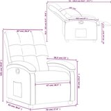 Naslonjač od tkanine smeđesivi | shoptok.hr