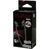DREAMTOYS Blaze Deluxe - metalne stezaljke za bradavice s lancem (crne) | shoptok.hr