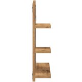vidaXL Kopalniška omarica z ogledalom artisan hrast 60x10,5x45 cm | Shoptok.si