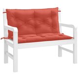 vidaXL Blazina za vrtno klop 2 kosa melanž rdeča 100x50x7 cm blago Cene