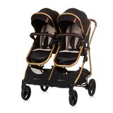 Chipolino dječja kolica za blizance ili dvoje djece Duo Smart Obsidian / Gold | shoptok.hr