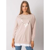 RUE PARIS Tunic-RV-TU-7258.40P-Beige | Shoptok.si
