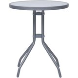 Vrtni stol svjetlosivi 60 cm od čelika i stakla | shoptok.hr