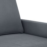 vidaXL Dvosed temno siv 140 cm žamet | Shoptok.si
