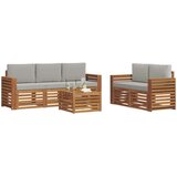  Set vanjskih sofa 6 kom. Prirodna i svjetlosiva | shoptok.hr