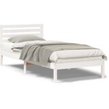  Krevetna konstrukcija Bijelo 80 x 210 cm Čvrsta borova drva | shoptok.hr