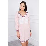 Kesi Paris Powder Pink Dress with V-Neck | shoptok.hr