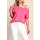 Fenzy Ohlapna Bombažna Majica S Kratkimi Rokavi, Roza | Shoptok.si