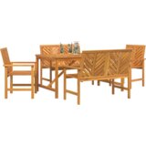  Set od 5 dijelova vrtne blagovaonice od masivnog drva akacije | shoptok.hr