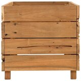  Povišena gredica 100 x 40 x 38 cm reciklirana tikovina i čelik | shoptok.hr