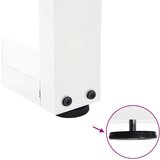  Noge jedilne mize V-oblika 2 kosa Bela 80x(72-73,3) cm Jeklo, (21828634) | Shoptok.si