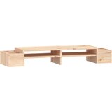  Stojalo za zaslon 100x27,5x15 cm trdna borovina | Shoptok.si