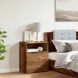  Noćni ormarić boja staro drvo 50 x 32 x 60 cm konstruirano drvo | shoptok.hr