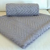  Peškir Zig Zag 50x90 cm-tamno siva Cene