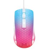 DELTACO GAMING Miš WM87 Polu-transparentan RGB Ultralagan, USB, Bijeli | shoptok.hr