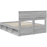  Konstrukcija postelje z vzglavjem Siva Sonoma 140 x 200 cm, (5000103738) | Shoptok.si
