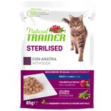 Natural trainer Cat Sterilised koščki v omaki, vrečka - raca - 85 g 85 g | Shoptok.si