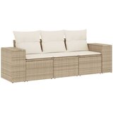  3-dijelni set vrtnih sofa od poliratana s jastucima bež | shoptok.hr