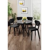 Hanah home trpezarijski set, 5 dijelova, crni Slike