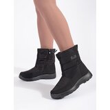 Shelvt Black Comfortable Insulated Snow Boots for Women | Shoptok.si