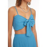 Trendyol Indigo Lacing Detailed Blouse-Pants Set | Shoptok.si