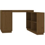Maison Chic Pisalna miza - pisarniška miza - Računalniška miza medeno rjava 110x50x75 cm trdna borovina, (21785233) Cene