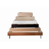 CARRYHOME POSTELJA 90 cm x 200 cm , leseni material bela | Shoptok.si