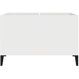 vidaXL Omarica za gramofonske plošče bela 74,5x38x48 cm inženirski les | Shoptok.si