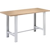 eurokraft basic Modulna delovna miza, širina plošče 1500 mm, osnovni model, plošča multipleks | Shoptok.si