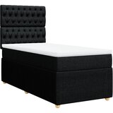 Maison Chic Box spring postelja - Vzmetna postelja z vzmetnico črna 80x200 cm blago SL23935, (21879836) | Shoptok.si