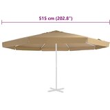  Zamjenska tkanina za vrtni suncobran 515 cm smeđesiva | shoptok.hr