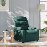 Maison Chic Naslanjač - Relax naslanjač iz temno zelenega blaga, (22062019) | Shoptok.si