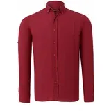 Dewberry G721 MEN'S SHIRT-PLAIN BURGUNDY