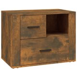 The Living Store Nočna omarica dimljeni hrast 60x36x45 cm inženirski les - Nočna Omarica, (21421059) | Shoptok.si