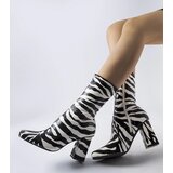 Gemre Zebra imitation block heel boots Upland | Shoptok.si