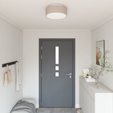 vidaXL Taupe Kovina Ø38 x 13.5 cm Vgradna stropna svetilka Okrogla | Shoptok.si