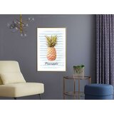  Poster - Pineapple on Striped Background 20x30 | shoptok.hr