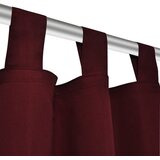  2 kom Bordo Mikro-Satenska Zavjesa s Tregerima 140 x 245 cm | shoptok.hr