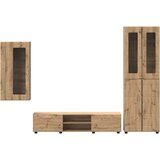  Set TV komoda s ladicama Umjetnički hrast Konstruirano drvo | shoptok.hr
