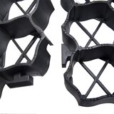  Rešetke za travu 16 kom crne 60 x 40 x 3 cm plastične | shoptok.hr