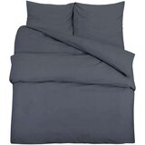 vidaXL Posteljnina antracit 140x200 cm bombaž | Shoptok.si