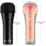 Tracy&#039;s Dog Cup - realistična umetna vagina v ohišju za masturbacijo (črno-naravna) | Shoptok.si