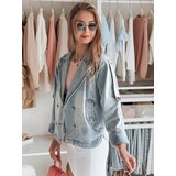 DStreet Kurtka damska jeansowa oversize OVERSOLI niebieska | shoptok.hr