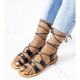 Gemre Black patent sandals Albertis | Shoptok.si